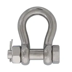 G2130 1/2 inch Shackle 2 ton Electric Galvanized bow Shackles for sea transportation