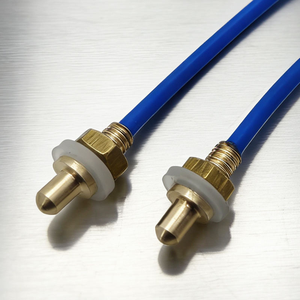 Termopar Tipo K con Brida, Cabeza de Termopar de Cobre y Silicona Azul, Sensor de Temperatura Pt100/<span class=keywords><strong>J</strong></span>/E/<span class=keywords><strong>J</strong></span>/N, VANORM OEM/ODM IP66 USB - Product Image 1