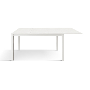 Extendable <b>White</b> Ash <b>Dining</b> <b>Table</b> 160x90 Metal Base Internal Use - Product Image 2