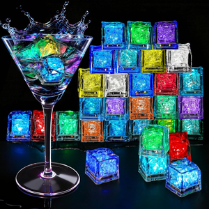 Glaçons LED clignotants avec <span class=keywords><strong>modes</strong></span> rapide/lent pour la décoration de fêtes, bars et Noël - Product Image 3