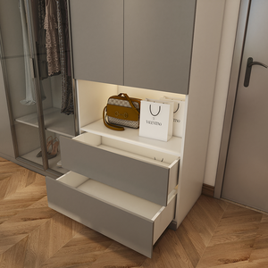 <span class=keywords><strong>Armadio</strong></span> Moderno Economico per Camera da Letto con Serratura e Chiave, Cabina <span class=keywords><strong>Armadio</strong></span> in Legno per la Casa, Design in Legno - Product Image 6
