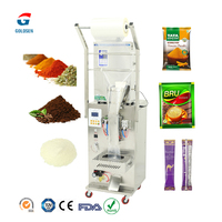 Kleine verticale verpakkingsmachine, weeg- en vulmachine, driezijdige achteraf verzegelde thee- en koffiepoederverpakkingsmachine