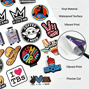 Paquetes de Pegatinas de Vinilo Personalizadas al por Mayor, Etiquetas Adhesivas Impermeables de Forma Irregular para Manualidades y Regalos, Paquete a Granel, Envío Global - Product Image 3