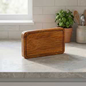 Imán para Refrigerador con Nombre Árabe Personalizado Hecho a Mano en Madera de Acacia - 8x4x1 cm, Diseño Rectangular Tradicional |   Aqdus Saleem Moradabad India - Product Image 3