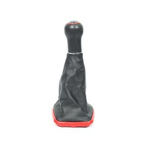 Vw Car <b>Gear</b> <b>Knob</b> Leather 5 6 Speed Ergonomic Shift <b>Knob</b> With Red Trim - Product Image 1