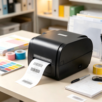 Imprimante à transfert thermique Gainscha GP-9035T de 3 pouces, machine à étiquettes de codes-barres Gainscha GP-9034T pour étiquettes de bijoux et de vêtements