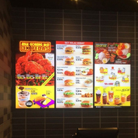 Cajas de luz ultrafinas de alto brillo montadas en la pared interior súper grandes de 60x120cm, póster de menú para hoteles y restaurantes