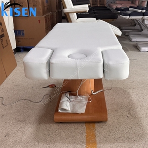 Kisen Luxury Modern 3 Motors <b>Table</b> De Massage <b>Electric</b> Eyelash Facial Bed Cosmetic Color Wood Beauty Salon Bed for Sales - Product Image 4