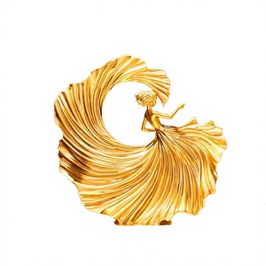 Décoration artistique moderne et simple en résine dorée avec motif paysager pour table, salon, meubles à vin et armoires TV – Haute Qualité - Product Image 4