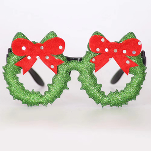 Decorazioni natalizie giocattoli per bambini adulti babbo natale pupazzo di neve corna occhiali artigianato natalizio ornamenti idee regalo per bambini - Product Image 3