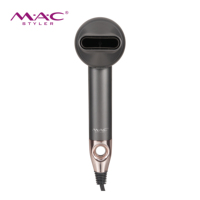 Sèche-cheveux haute vitesse MAC Advanced 1800W, moteur BLDC 110000 tr/min, technologie ionique, écran LCD intelligent, utilisation en salon et à domicile