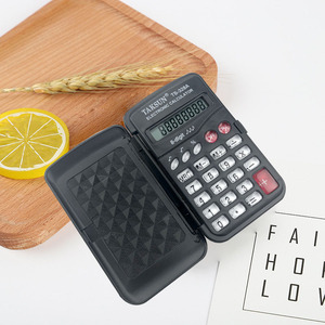 Taksun Ts328a Electronic Calculator 8 Digit Flip Type Portable Student Use Black - Product Image 1