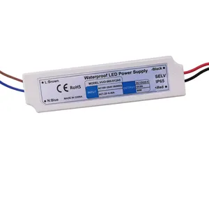 Alimentation de boîtier en plastique 12v 5a 24v 2.5a de haute qualité étanche ip65 led light driver 60w led driver