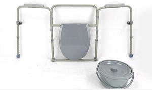 Factory Sold Hot Selling Height Adjustable Household Medical <b>Portable</b> <b>Toilet</b> Seat with <b>Toilet</b> - Product Image 5