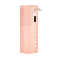 Distributeur automatique de savon mousse sans contact 350 ml (11,83 oz) avec pompe rechargeable et 4 niveaux réglables pour cuisine et salle de bain