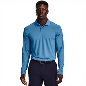 Camiseta Deportiva Unisex de Manga Larga, Tejido Sólido Transpirable, 100% Algodón, Secado Rápido, Multicolor, Lisa, para Golf, Personalizable - Product Image 2