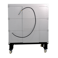 3-laags 6-bakplaten oven met hoge capaciteit, food grade oven voor cake-ingrediënten, hoge productie, voedselveilig.