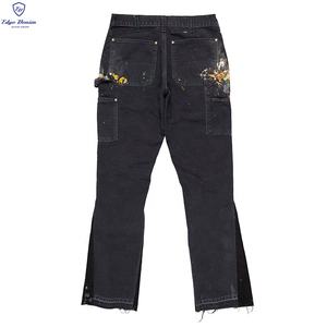 Custom <span class=keywords><strong>Good</strong></span> <span class=keywords><strong>American</strong></span> High Quality Men's Street Flare Hombres Jeans Bell Bottom - Product Image 2
