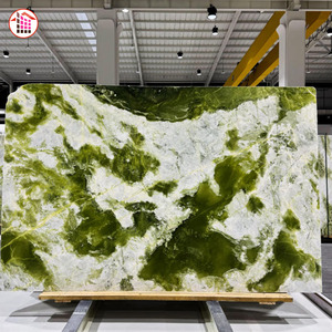 Losa de Cuarcita <span class=keywords><strong>Verde</strong></span> Esmeralda Natural Personalizada, Piedra de Lujo Pulida, Acabado Brillante, para Grandes Villas, Hoteles Comerciales y Proyectos de Ingeniería - Product Image 3
