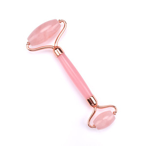 Al por mayor venta caliente hecho a mano puro médico Rosa facial jade rodillo natural - Product Image 6