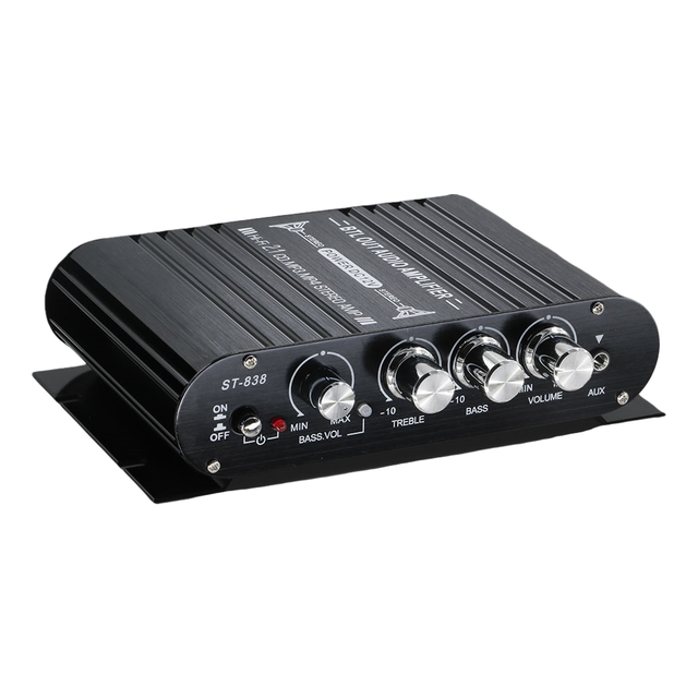 Super Bass 2.1-channel Amplifier Car MP3 Mini Amplifier Module Blue.tooth Play Stereo ST-838