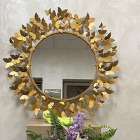 Meilleures ventes - Miroir mural décoratif rectangulaire en bois MDF en forme de papillon, sculpture moderne, cadeaux d'art, décoration intérieure