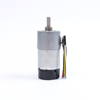 Disesuaikan tinggi daya 6V/24V DC gigi Motor Encoder 37mm kecepatan tinggi Gearbox kipas perahu sepeda listrik; 24VDC sikat komuter