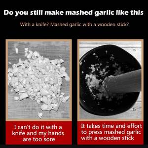 Trend Kitchen Accessories New Gadget Multifunctional Fast <b>Press</b> Portable Grip Plastic Handle Stainless Steel Manual Garlic - Product Image 2
