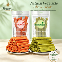 Pure & Nature Bâtonnets à mâcher pour chien à la citrouille, carotte et brocoli – Nettoyage des dents, récompenses d'entraînement, digestion sensible