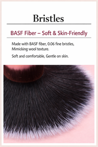 Pinceau de Maquillage Unique à Poils Synthétiques Doux, Manche en Bois, Emballage PVC, pour Fard à Paupières et Maquillage Visage, OEM - Product Image 4