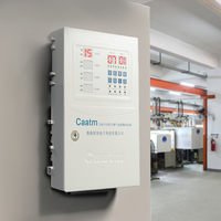 Contrôleur d'alarme de gaz mural adressable CAATM CA-2100D à 8 canaux avec sortie RS485 – Centrale de contrôle d'alarme de gaz