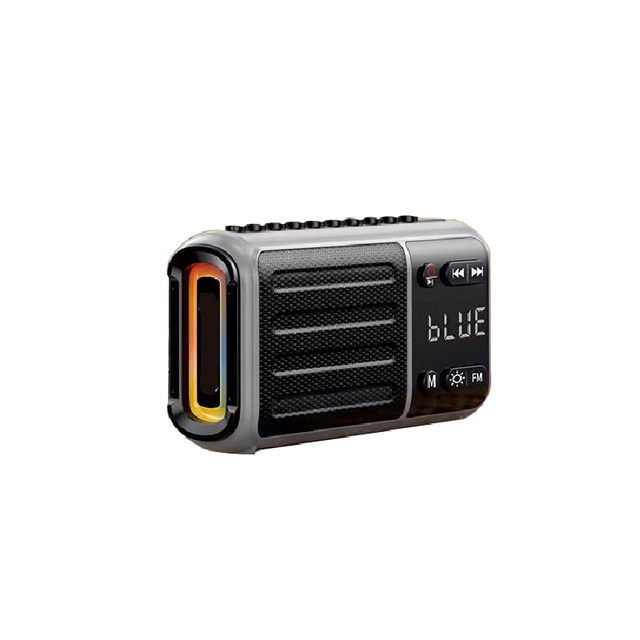 High-quality Portable Speaker BT  Fashion Digital Fm Radio MP3 Player Usb Tf Card with TWS Recording Delete Funtion