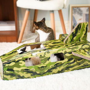 "프리미엄 비행기 모양의 고양이 긁는 자-고양이가 잠을 자고 발톱을 날카롭게하는 내구성 있고 긁힘 방지 디자인-설치가 쉽습니다. - Product Image 2