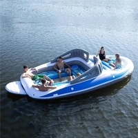 Nouveau Bateau Gonflable en PVC, Canoë Gonflable, Île Flottante, Bateau de Fête en Mer, Yacht Gonflable, Kayaks à la Dérive en PVC Épaissi