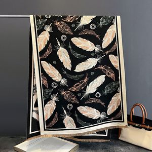 Eleganti <span class=keywords><strong>Sciarpe</strong></span> <span class=keywords><strong>e</strong></span> Stole da Donna con Motivo a Cavallo <span class=keywords><strong>e</strong></span> Farfalla, Pashmina Double Face, Sciarpa Invernale in Cashmere - Product Image 4