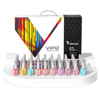 VENALISA-Vernis à Ongles Gel GRATUIT, Kit VIP de 7.5ml, Palette de Couleurs Soak Off UV LED Semi Permanent, Ensemble Vernis à Ongles Gel Laque