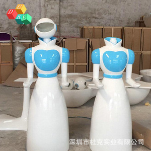 Carcasa de Robot de Fibra de Vidrio Duke, 1m de Altura, Pieza 003, Moldeada para Decoración de Centros Comerciales y Servicios de Catering - Product Image 5