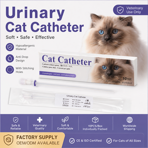 Catéter Urinario Estéril para <span class=keywords><strong>Gatos</strong></span>, Catéter Uretral de 1.0/1.3 mm (Catéter para <span class=keywords><strong>Gatos</strong></span>, Sin Dolor) para Uso Veterinario al Mejor Precio - Product Image 6