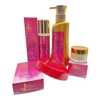 Ensemble de Soins de la Peau Perfection Multiple Éclaircissant et Hydratant pour le Teint, estompe les Taches Noires, Logo Privé, pour Peau Africaine