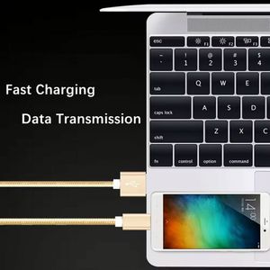 Câble Micro USB en nylon tressé V8 le plus vendu pour smartphones – Cordon de charge et de données USB - Product Image 3