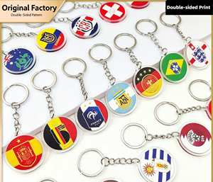 Porte-clés rond en acrylique personnalisé avec logo d'équipe de football, style club, pour les États-Unis, le Canada et le Mexique, collection transfrontalière 2026 - Product Image 2