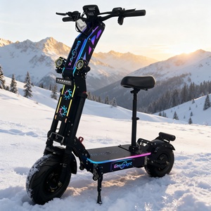 Scooter Eléctrico Geofought G14 72V 15000W 10000W con Doble Motor, 100Ah de Largo Alcance, Llantas Todoterreno de 14 Pulgadas, Asiento y Señales de Giro - Product Image 5