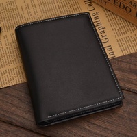 Dompet Pendek Pria Kasual Tempat Kartu Multi-Fungsi Gaya Horizontal Vertikal Untuk Remaja