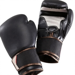 Guantes de Boxeo Hi Wear Sports Personalizados para Entrenamiento de Muay Thai, de Alta Calidad, Cuero Genuino Premium con Cierre - Product Image 1