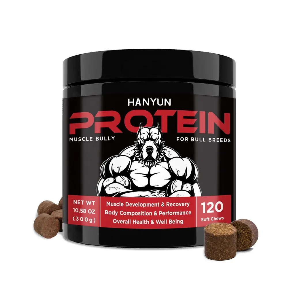 OEM & ODM Pet Supplement Hunde muskeln Builder Supplement Ernährungs immune Unterstützung High Protein für Hunde