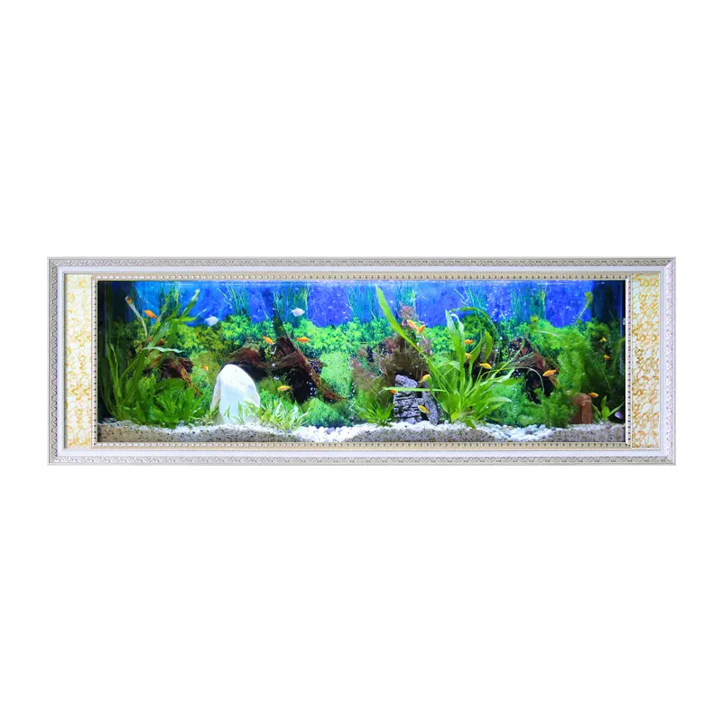 Aquários e acessórios Best Selling Multifuncional Wall-Mounted Large Square Aquarium Fish Tank Filter