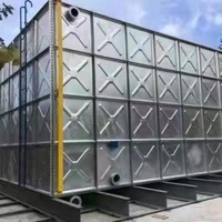 Regenwasser speicher für die Landwirtschaft, 3000 Kubikmeter verzinkte Wassertanks verzinkter Wellblech-Wassertank