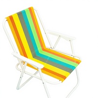 Nouvelle chaise de camping robuste, pliable et portable, design personnalisé, couleur réglable, avec pieds en métal complets pour l'extérieur