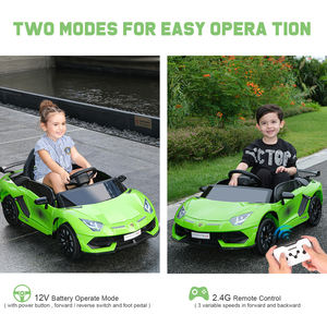 Voiture électrique sous licence <span class=keywords><strong>Aventador</strong></span> SVJ pour enfants, deux places, batterie <span class=keywords><strong>12V</strong></span>, voiture pour enfants, voiture électrique avec télécommande - Product Image 2