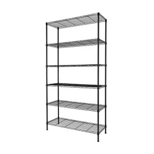 כרום מתכת אחסון מתלה <span class=keywords><strong>6</strong></span> שכבת שכבה שכבת מדף מתכווננת המוסך חוט מדפים - Product Image 3